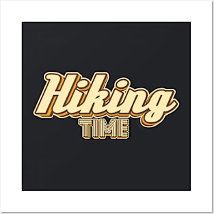 Hiking time typography Posters and Art